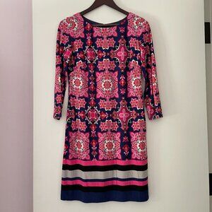 VINCE CAMUTO dress - short - pink, blue, red - size 4